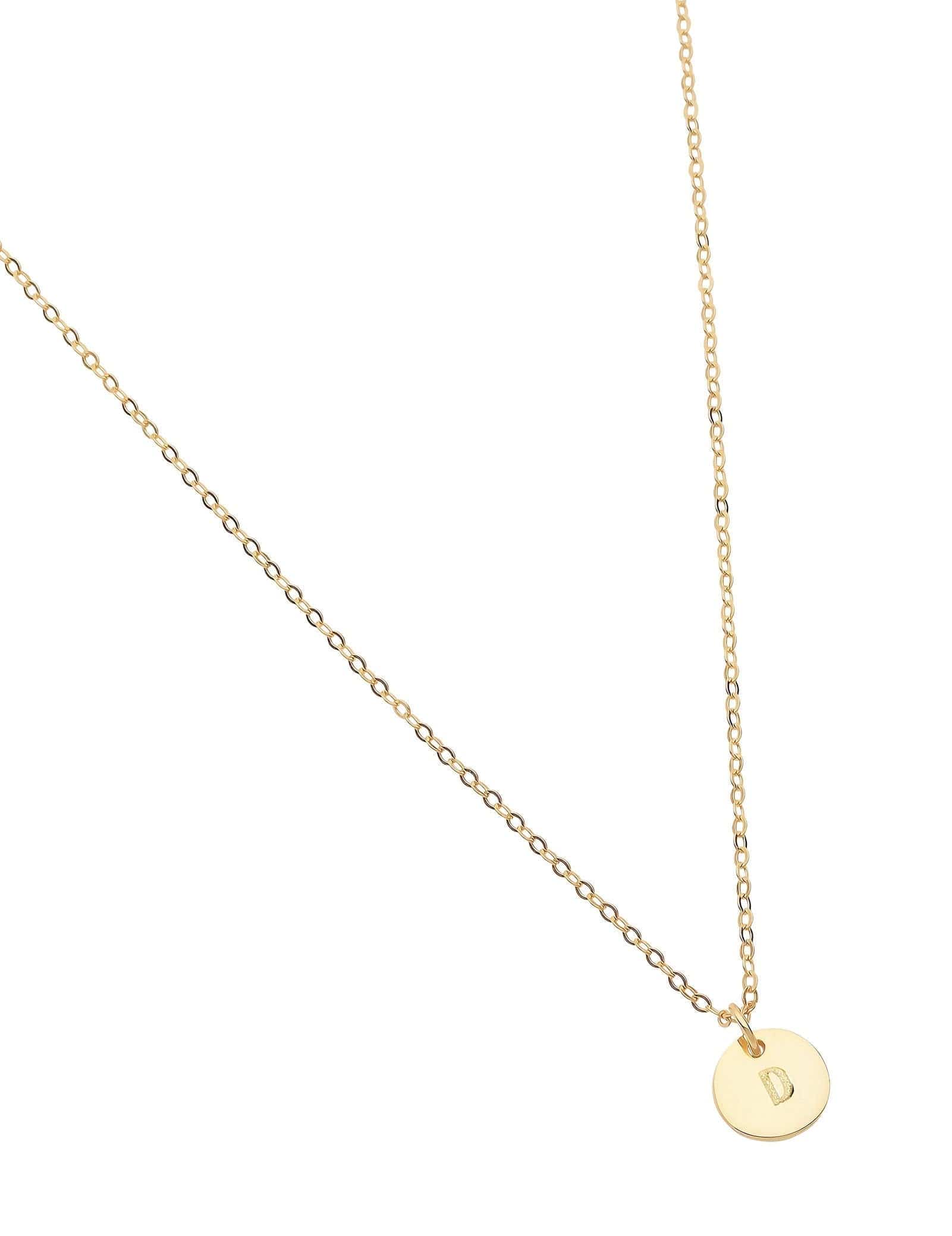 Letter d hot sale necklace gold